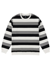 LIVING LARGE STRIPES L/S CREW | BLACK STRIPES
