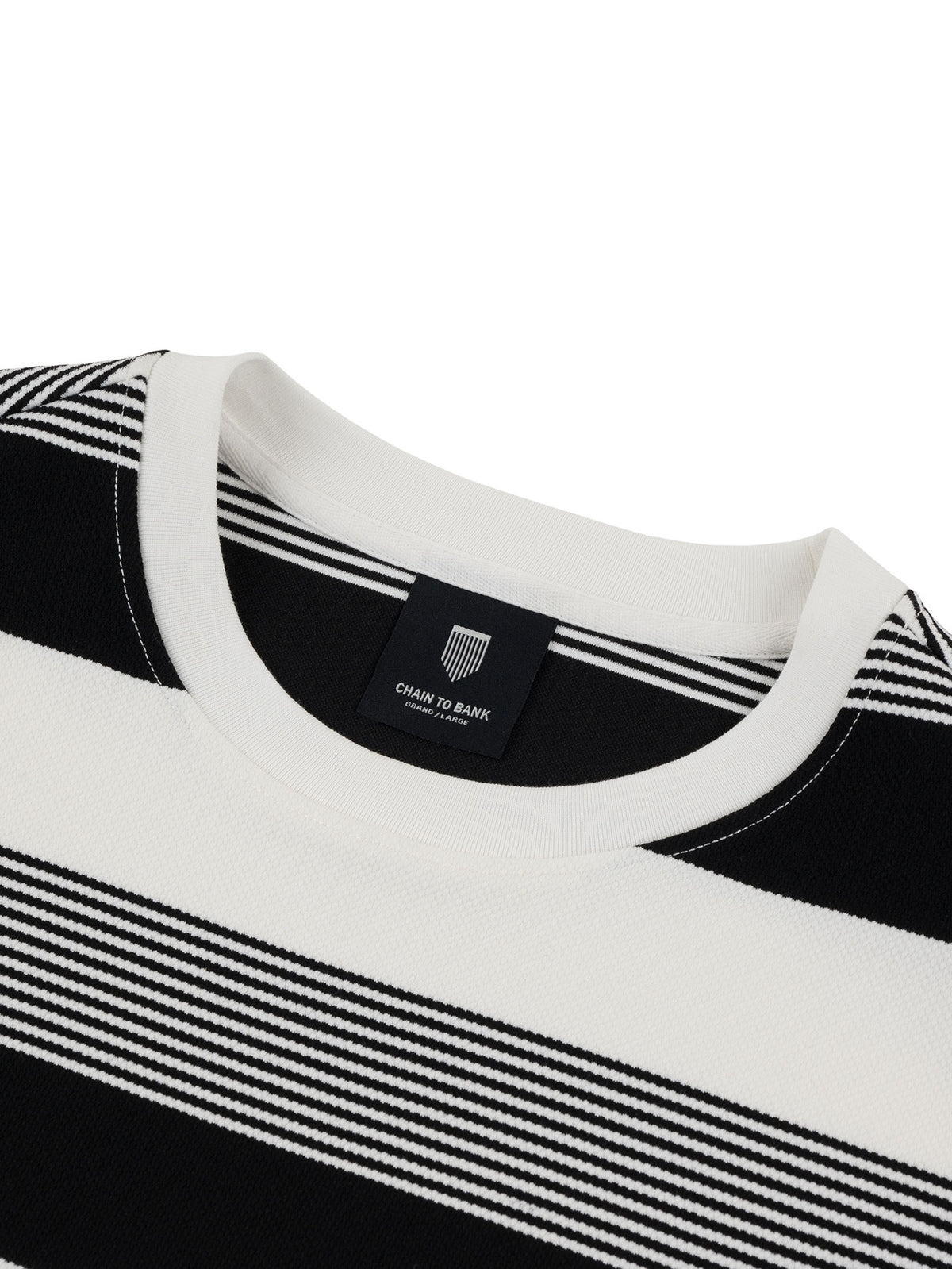 LIVING LARGE STRIPES L/S CREW | BLACK STRIPES