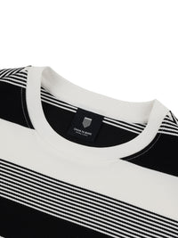 LIVING LARGE STRIPES L/S CREW | BLACK STRIPES