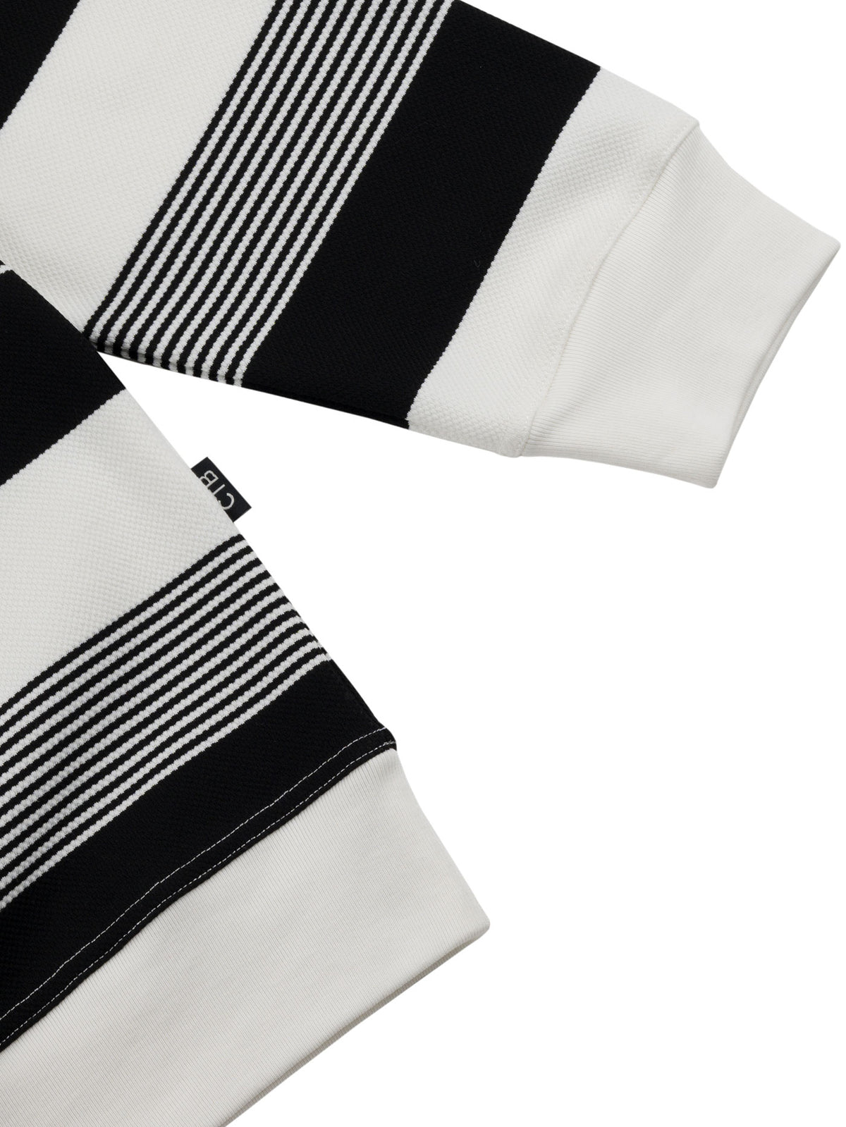 LIVING LARGE STRIPES L/S CREW | BLACK STRIPES