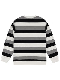 LIVING LARGE STRIPES L/S CREW | BLACK STRIPES