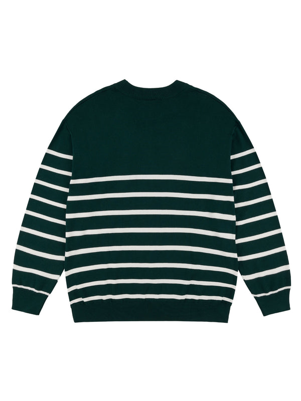 JACQUES COUSTEAU STRIPE SWEATER | GREEN