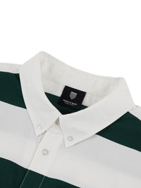 FOUR BARS BUTTON UP | GREEN/WHITE