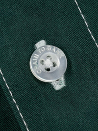 FOUR BARS BUTTON UP | GREEN/WHITE