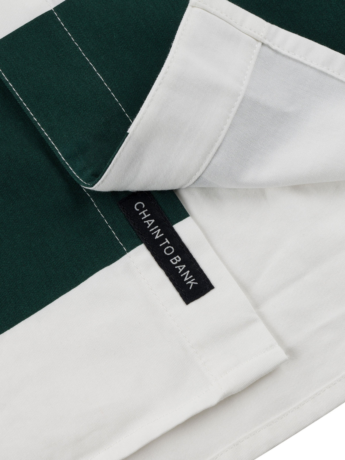 FOUR BARS BUTTON UP | GREEN/WHITE