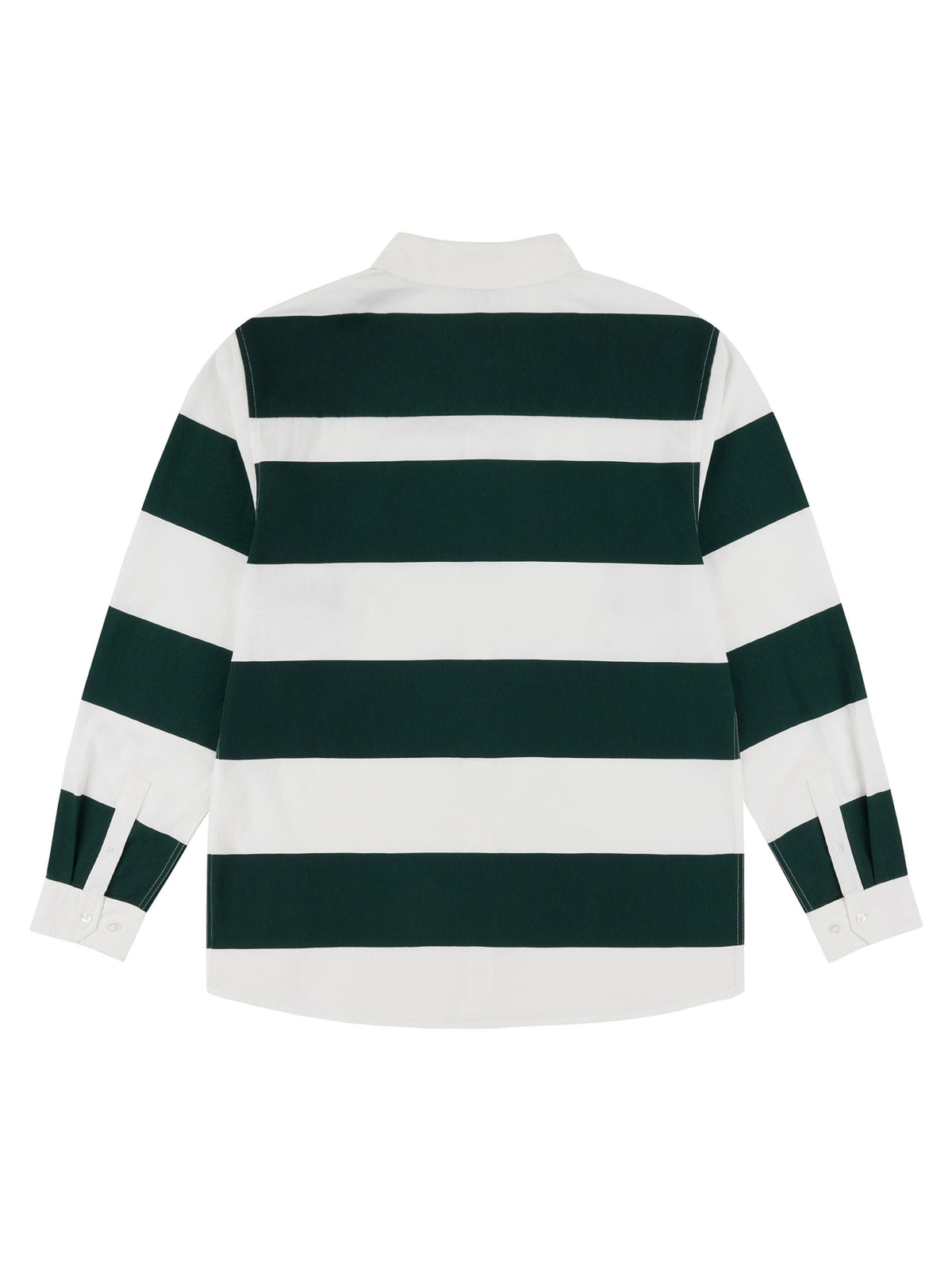 FOUR BARS BUTTON UP | GREEN/WHITE