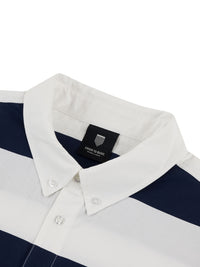FOUR BARS BUTTON UP | NAVY/WHITE