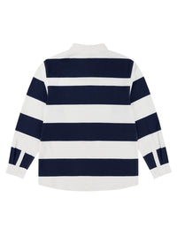 FOUR BARS BUTTON UP | NAVY/WHITE