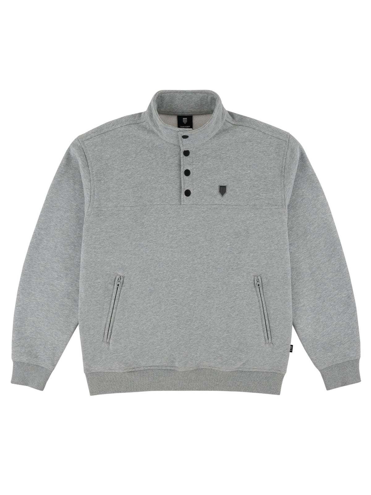MOST VALUABLE MOCK NECK | HEATHER GREY