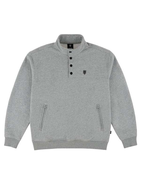MOST VALUABLE MOCK NECK | HEATHER GREY